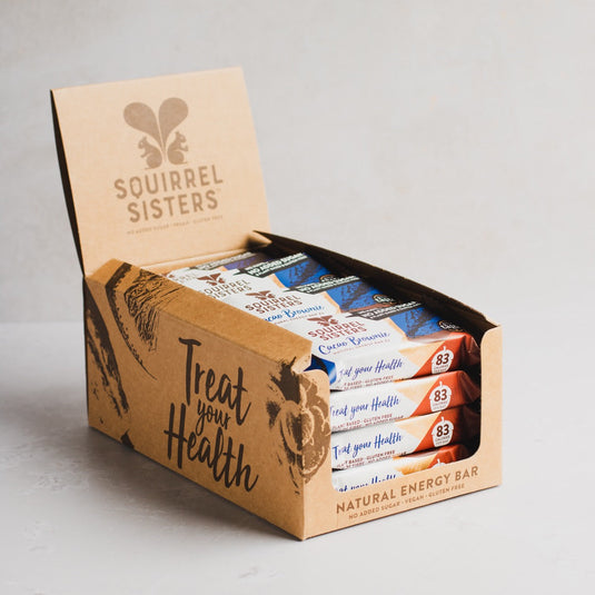 Squirrel Sisters Cacao Brownie Snack Bar – Vegan, High-Fiber, No Added Sugar