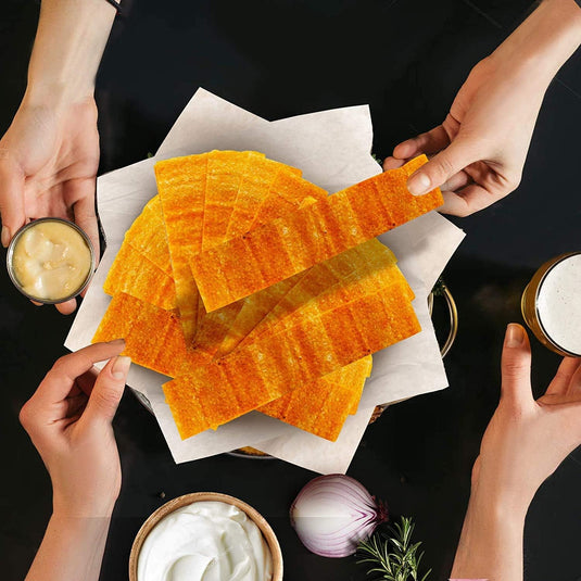 Capital Crisps Pack of 10 x 75g - Elongated Crisps. Multipack Crisps, Vegetarian Snacks, Healthy Snack (Berlin Sour Cream & Onion)