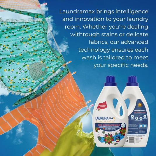 Automatic Liquid Laundry Detergent 1.5L – Bio Concentrated Liquid Detergent for Washing Machine Stain Removal Laundry Liquid Detergent