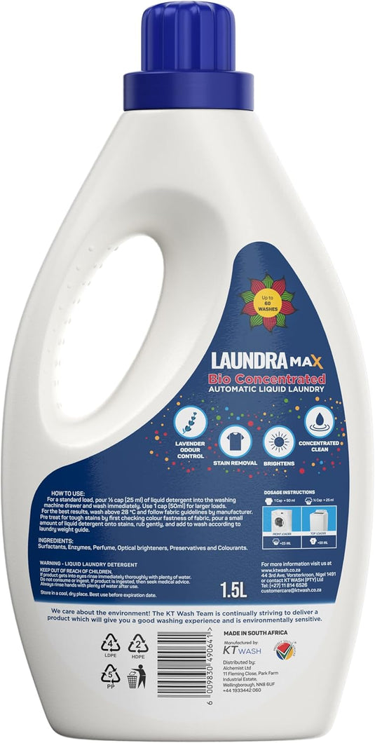 Automatic Liquid Laundry Detergent 1.5L – Bio Concentrated Liquid Detergent for Washing Machine Stain Removal Laundry Liquid Detergent