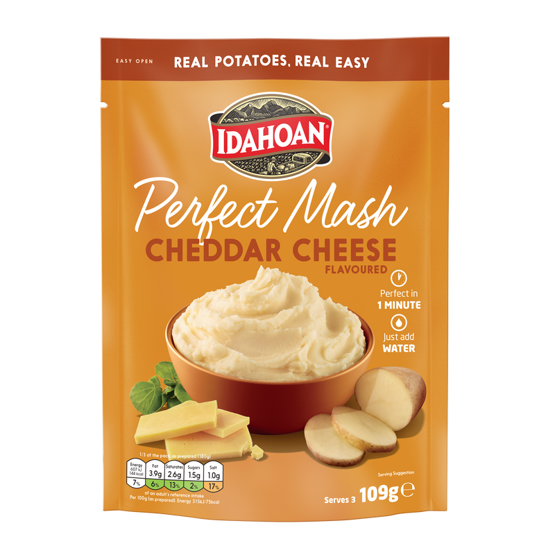 Load image into Gallery viewer, Idahoan Perfect Mash Potatoes Cheddar Cheese 109g Pack of 12
