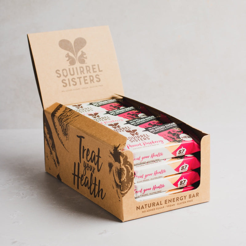 Load image into Gallery viewer, Squirrel Sisters Peanut Raspberry Snack Bar – Vegan, Gluten-Free, No Added Sugar
