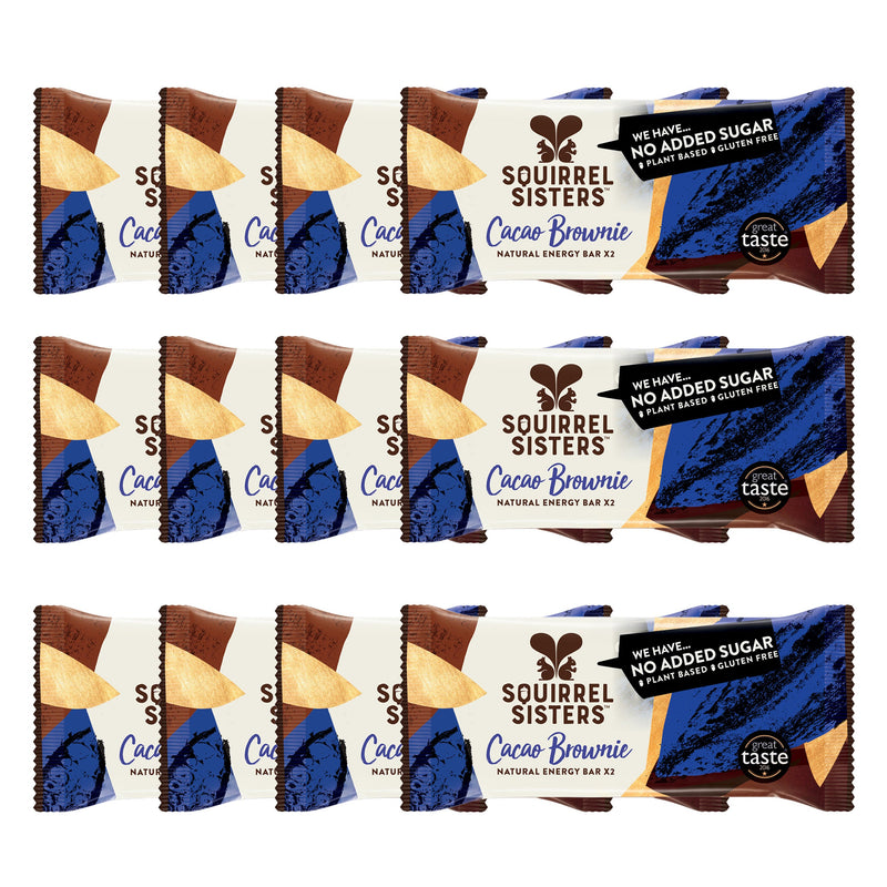 Load image into Gallery viewer, Squirrel Sisters Cacao Brownie Snack Bar – Vegan, High-Fiber, No Added Sugar
