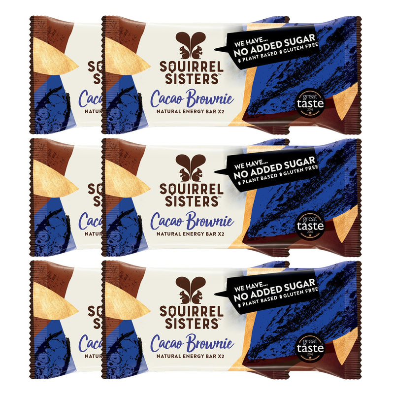 Load image into Gallery viewer, Squirrel Sisters Cacao Brownie Snack Bar – Vegan, High-Fiber, No Added Sugar
