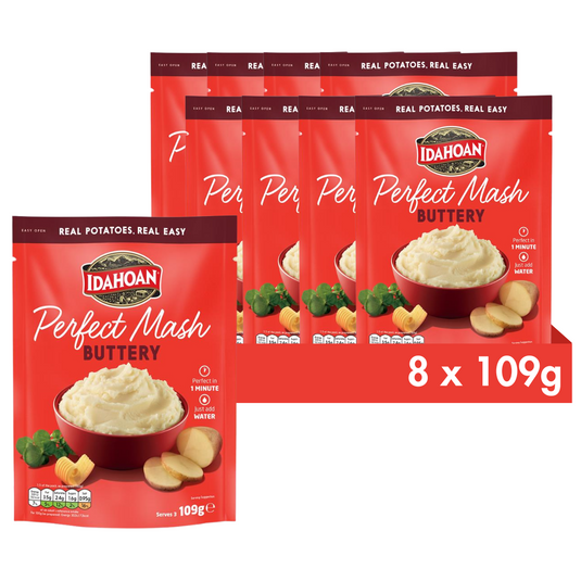 Idahoan Perfect Mash Potatoes Buttery 109g Pack of 8