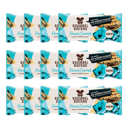Squirrel Sisters Peanut Caramel Snack Bar – Vegan, Gluten-Free, No Added Sugar