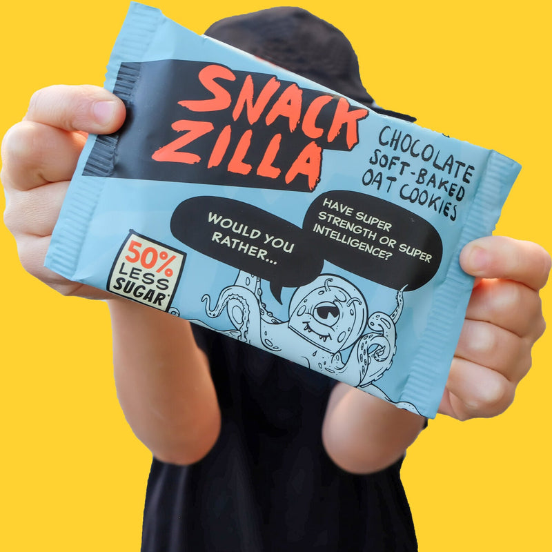 Load image into Gallery viewer, Snackzilla Soft-Baked Oat Cookies – Mixed Bundle | Raspberry | Chocolate | Golden Syrup
