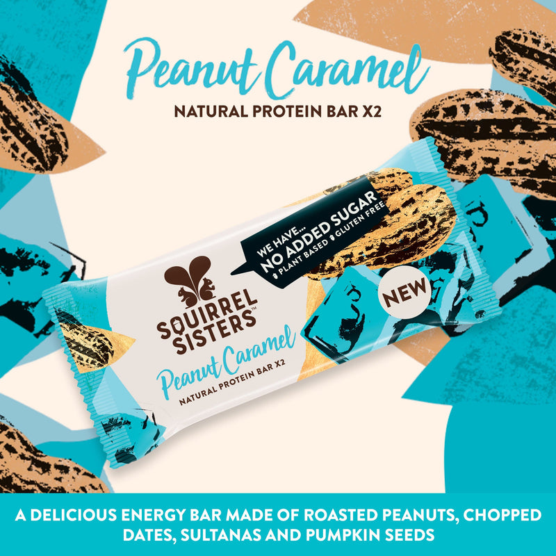 Load image into Gallery viewer, Squirrel Sisters Peanut Caramel Snack Bar – Vegan, Gluten-Free, No Added Sugar
