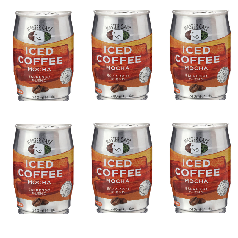 Load image into Gallery viewer, Master Café Iced Coffee in Cans, Mocha 240ml
