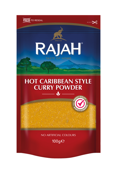 Rajah Spices Hot Caribbean Curry Powder 100g