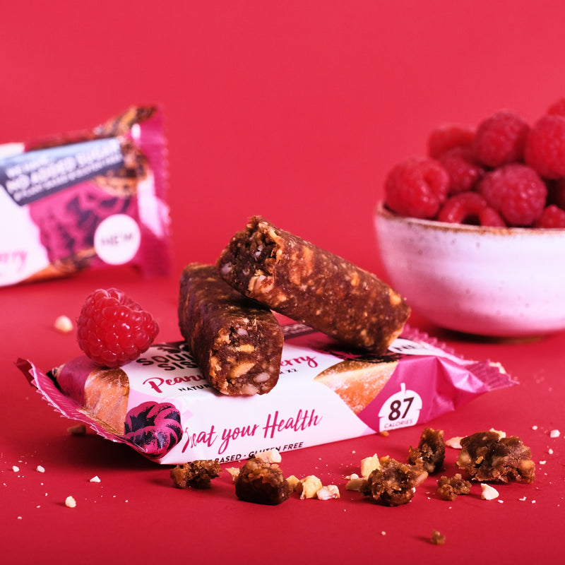 Load image into Gallery viewer, Squirrel Sisters Peanut Raspberry Snack Bar – Vegan, Gluten-Free, No Added Sugar
