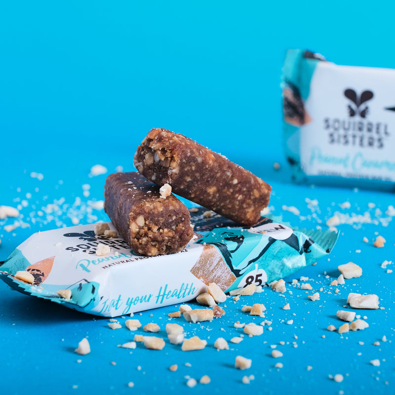 Load image into Gallery viewer, Squirrel Sisters Peanut Caramel Snack Bar – Vegan, Gluten-Free, No Added Sugar
