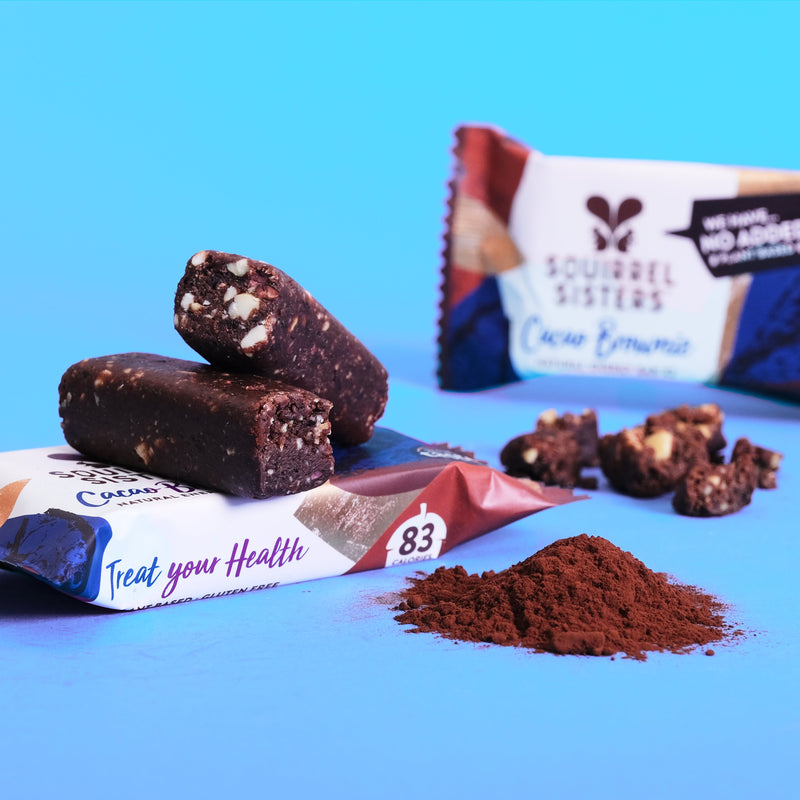 Load image into Gallery viewer, Squirrel Sisters Cacao Brownie Snack Bar – Vegan, High-Fiber, No Added Sugar
