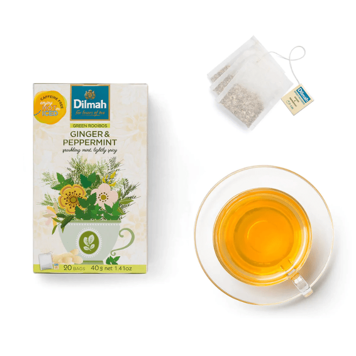 Load image into Gallery viewer, Dilmah Natural Infusions Green Rooibos, Ginger and Peppermint Tea 20 Tea Bags 40g
