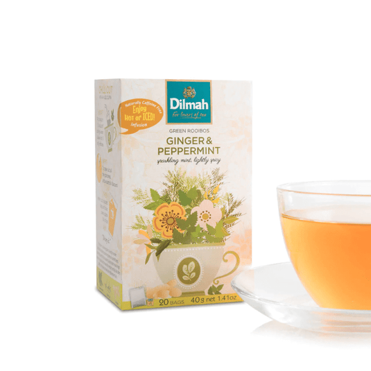 Dilmah Natural Infusions Green Rooibos, Ginger and Peppermint Tea 20 Tea Bags 40g