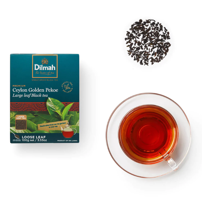 Load image into Gallery viewer, Dilmah Premium Golden Orange Pekoe Loose Black Leaf Tea 100g
