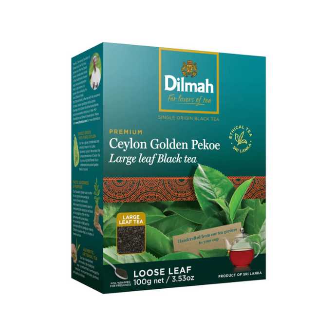 Dilmah Premium Golden Orange Pekoe Loose Black Leaf Tea 100g