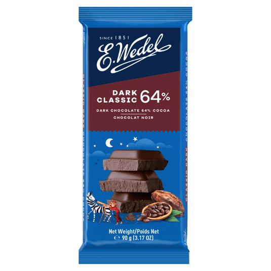 E. Wedel Classic Dark Chocolate 64% 90g